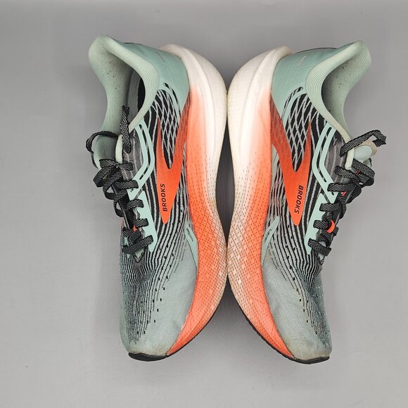Brooks Hyperion Max Womens Size 8.5 Green Orange Athletic Running Shoes Sneakers - Picture 6 of 11